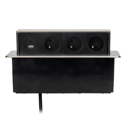 Πολύπριζο γραφείου 3x230V + USB-A + USB-C