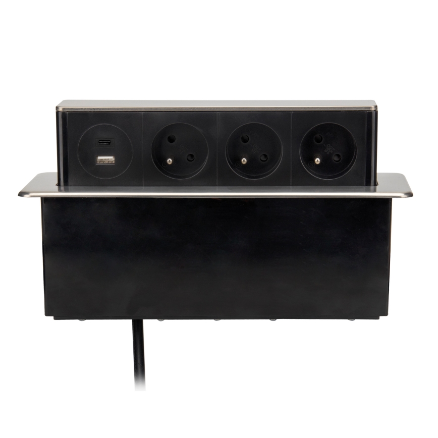 Πολύπριζο γραφείου 3x230V + USB-A + USB-C