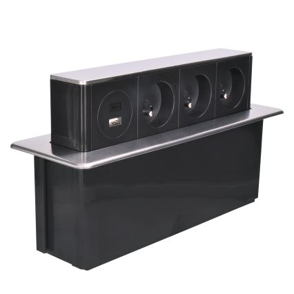 Πολύπριζο γραφείου 3x230V + USB-A + USB-C