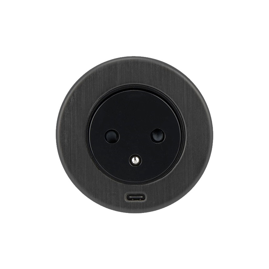 Χωνευτή πρίζα USB 1Z + 1xUSB-C 230V