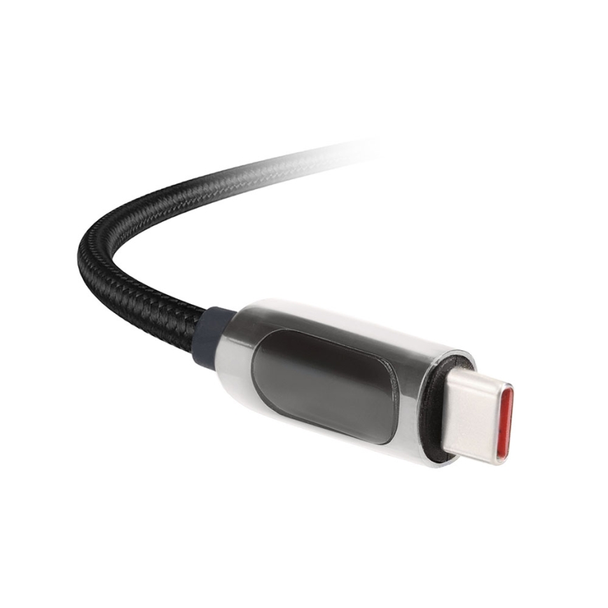 USB-C καλώδιο με ένα display 100W 1m