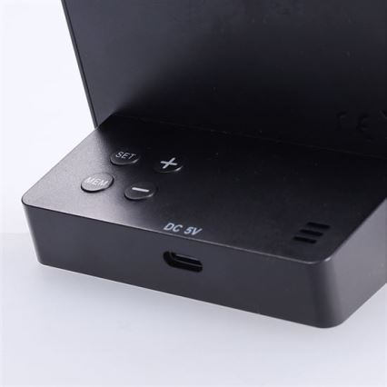 Ψηφιακό θερμόμετρο 5V/2xAAA + 2xAAA μαύρο