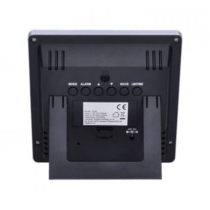 Μετεωρολογικός σταθμός με οθόνη LCD 230V/2xAAA + 2xAAA μαύρο