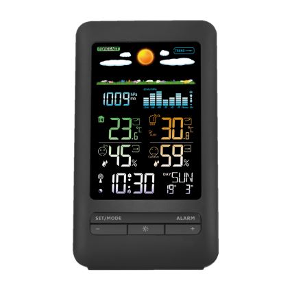 Μετεωρολογικός σταθμός με οθόνη LCD 2xAA + 2xAA μαύρο