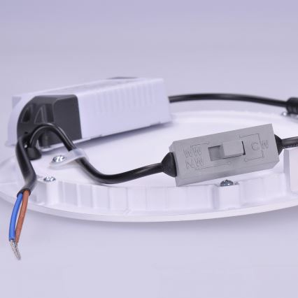 Εντοιχισμένο φωτιστικό LED/24W/230V 3000/4000/6000K διάμ. 30 cm λευκό