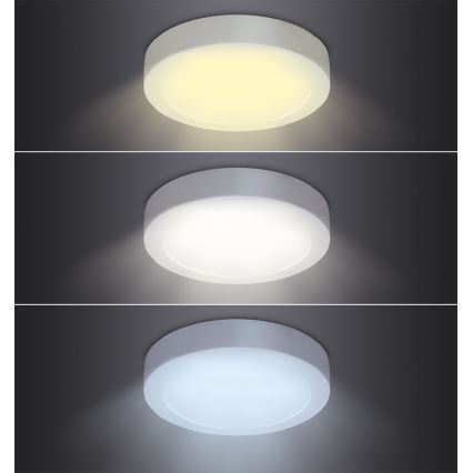 Φωτιστικό οροφής LED/12W/230V 3000/4000/6000K διάμ. 17 cm λευκό