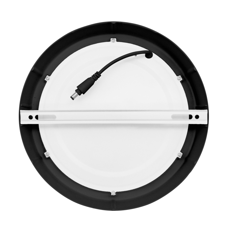 LED Φωτιστικό οροφής LED/18W/230V 3000/4000/6000K μαύρο στρογγυλό