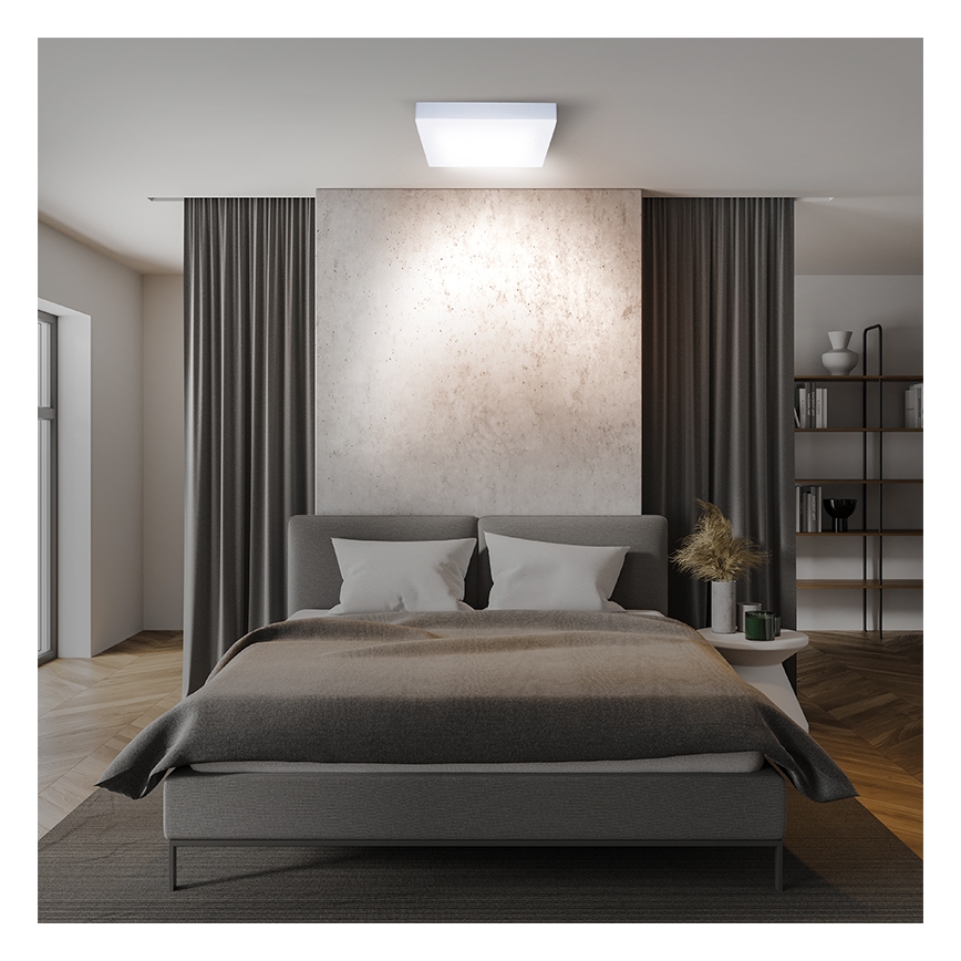 LED φωτιστικό οροφής LED/18W/230V 3000/4000/6000K 22,5x22,5 cm λευκό