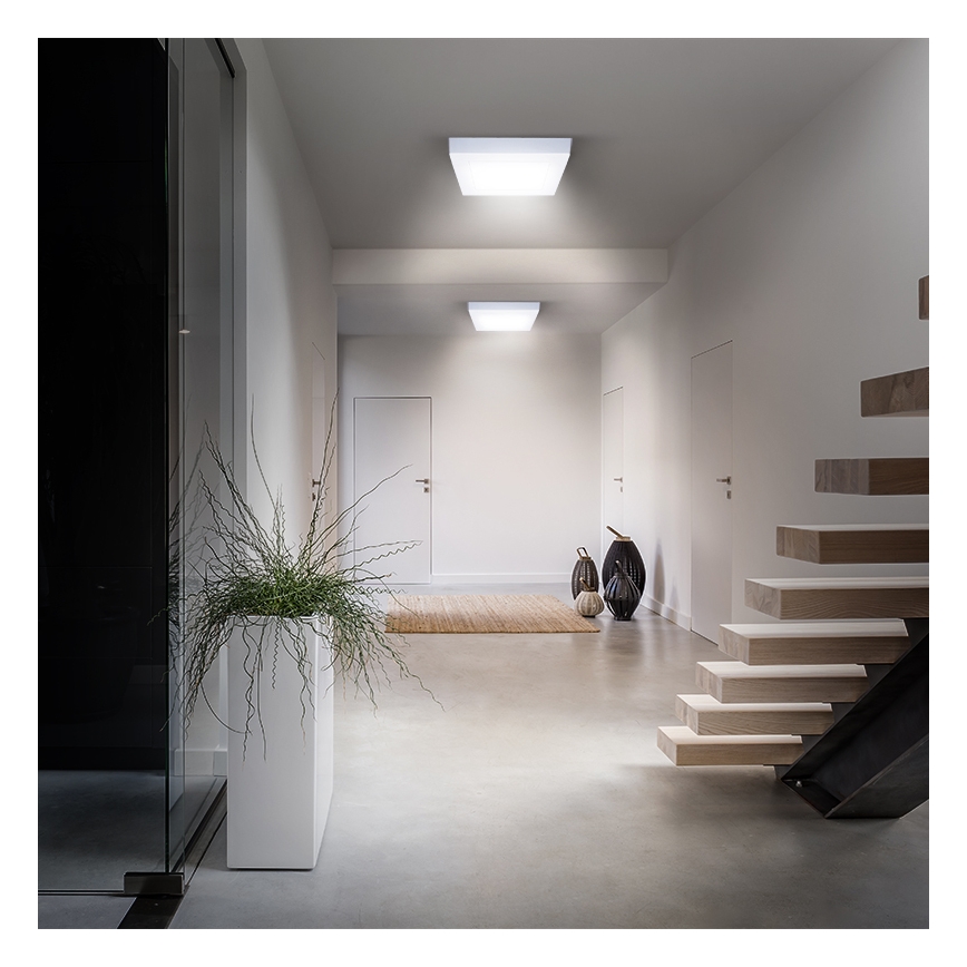 LED φωτιστικό οροφής LED/18W/230V 3000/4000/6000K 22,5x22,5 cm λευκό
