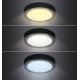 LED Φωτιστικό οροφής LED/24W/230V 3000/4000/6000K μαύρο στρογγυλό