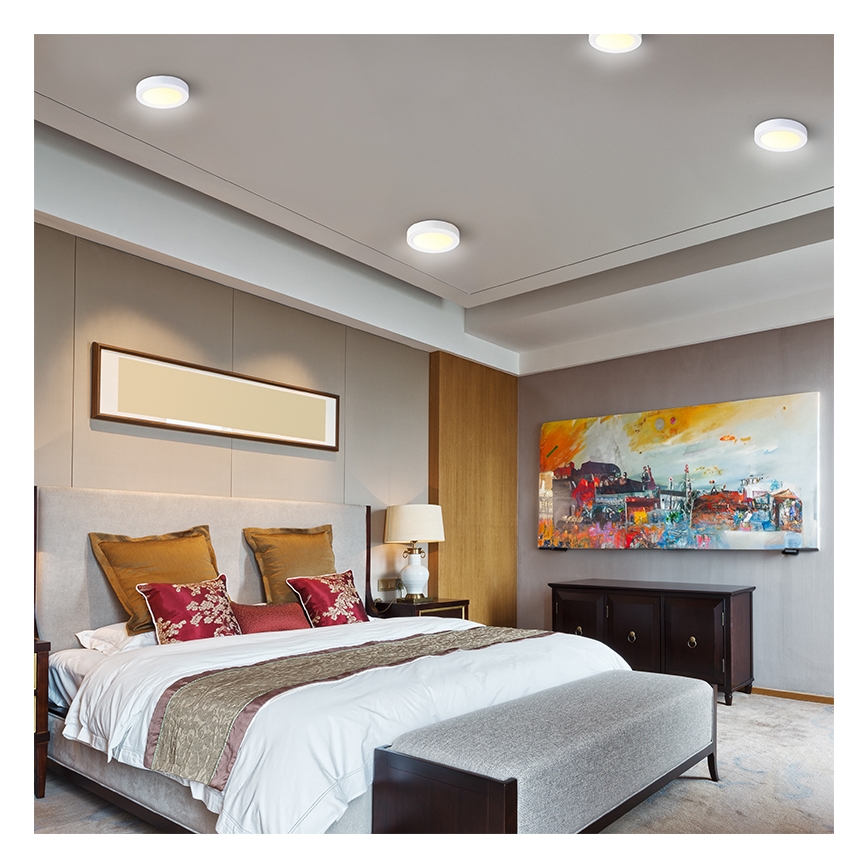 LED φωτιστικό οροφής 24W/230V 3000/4000/6000K Ø 30 cm λευκό