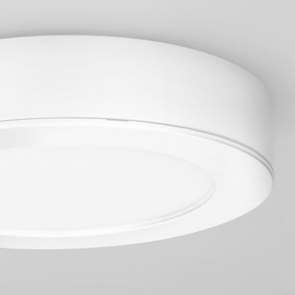 LED Επιτοίχιο/Εντοιχιζόμενο πάνελ 2-σε-1 LED/12W/230V 3000/4000/6000K Ø17cm IP54 λευκό