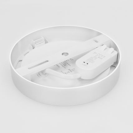 LED Επιτοίχιο/Εντοιχιζόμενο πάνελ 2-σε-1 LED/12W/230V 3000/4000/6000K Ø17cm IP54 λευκό