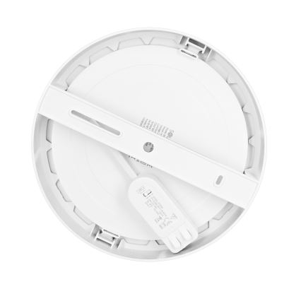 LED επιφανειακό/εντοιχισμένο πάνελ 2-σε-1 18W/230V 3000/4000/6000K διάμ. 22,5 εκ. IP54 λευκό