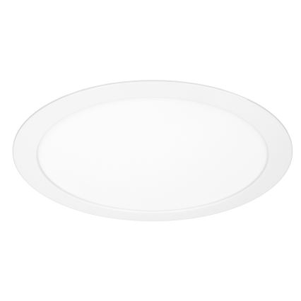 LED επιφανειακό/εντοιχισμένο πάνελ 2-σε-1 18W/230V 3000/4000/6000K διάμ. 22,5 εκ. IP54 λευκό