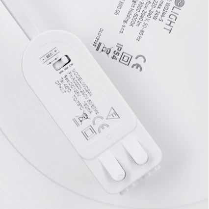 LED επιφανειακό/εντοιχισμένο πάνελ 2 σε 1 24W/230V 3000/4000/6000K Ø 30 cm IP54 λευκό