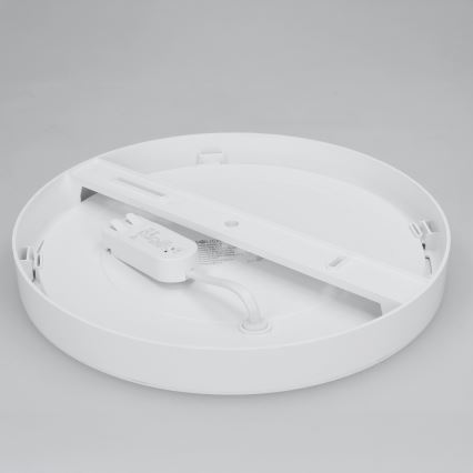 LED επιφανειακό/εντοιχισμένο πάνελ 2 σε 1 24W/230V 3000/4000/6000K Ø 30 cm IP54 λευκό
