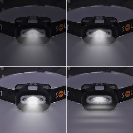 Solight WH27 - LED Φακός κεφαλής LED/3W/3xAAA