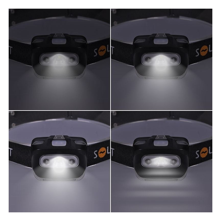 Solight WH27 - LED Φακός κεφαλής LED/3W/3xAAA