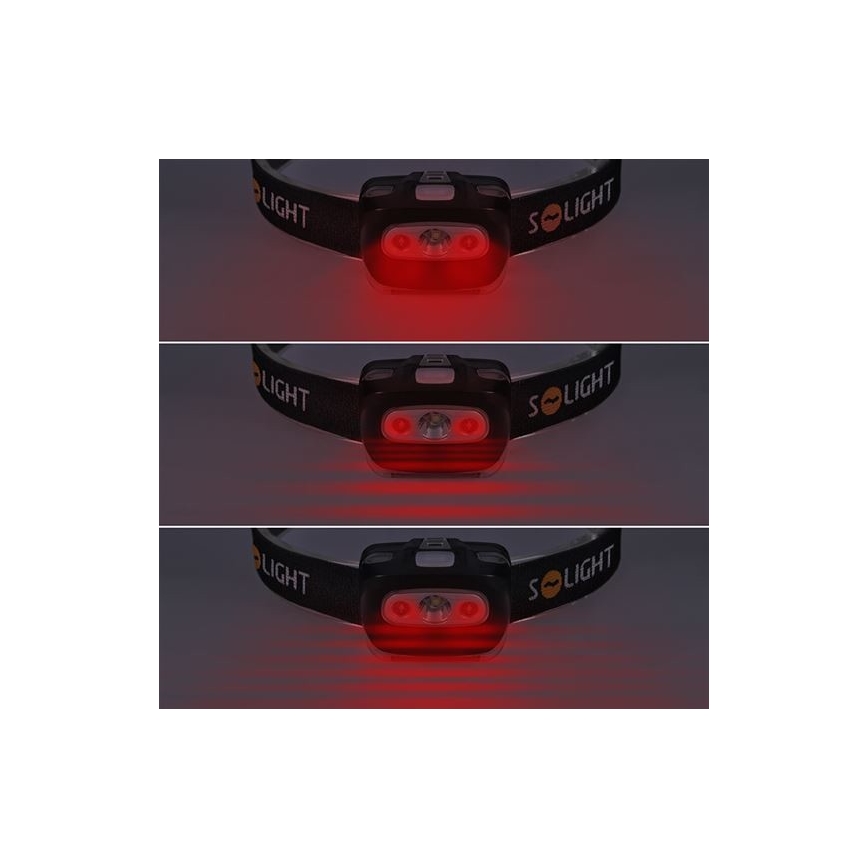 Solight WH27 - LED Φακός κεφαλής LED/3W/3xAAA