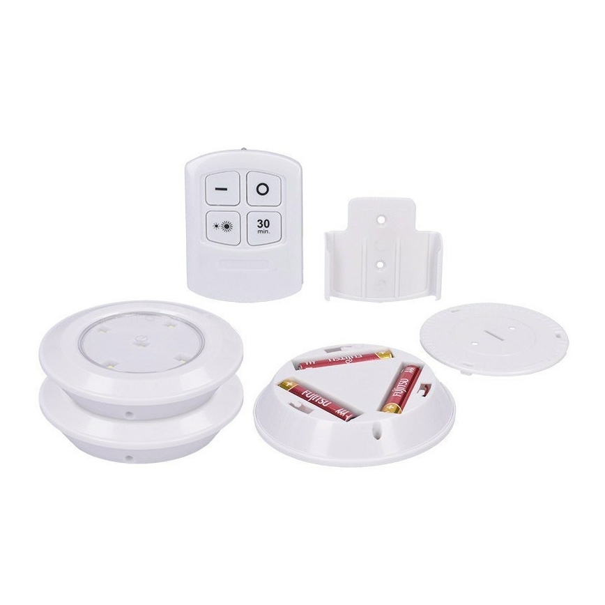 ΣΕΤ 3x LED Φως dimmer με τηλεχειριστήριο LED/3xAAA