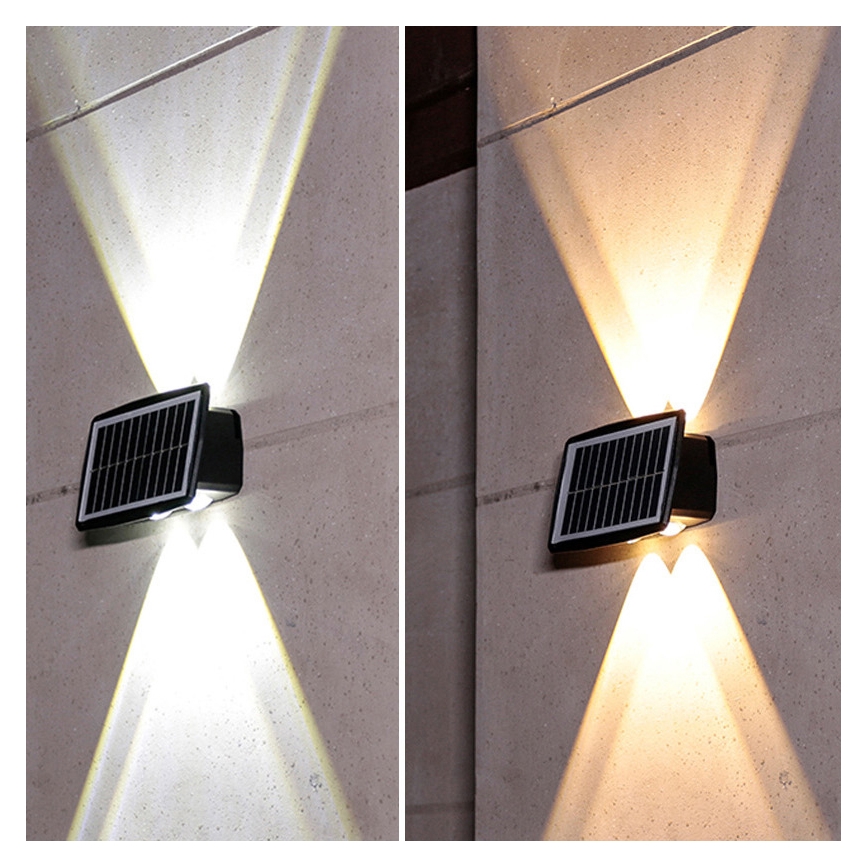 Ηλιακό επιτοίχιο φωτιστικό LED/3,7V IP44 1200 mAh