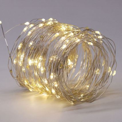 LED Ηλιακή διακοσμητική γιρλάντα LED/3,7V 800 mAh 22 m
