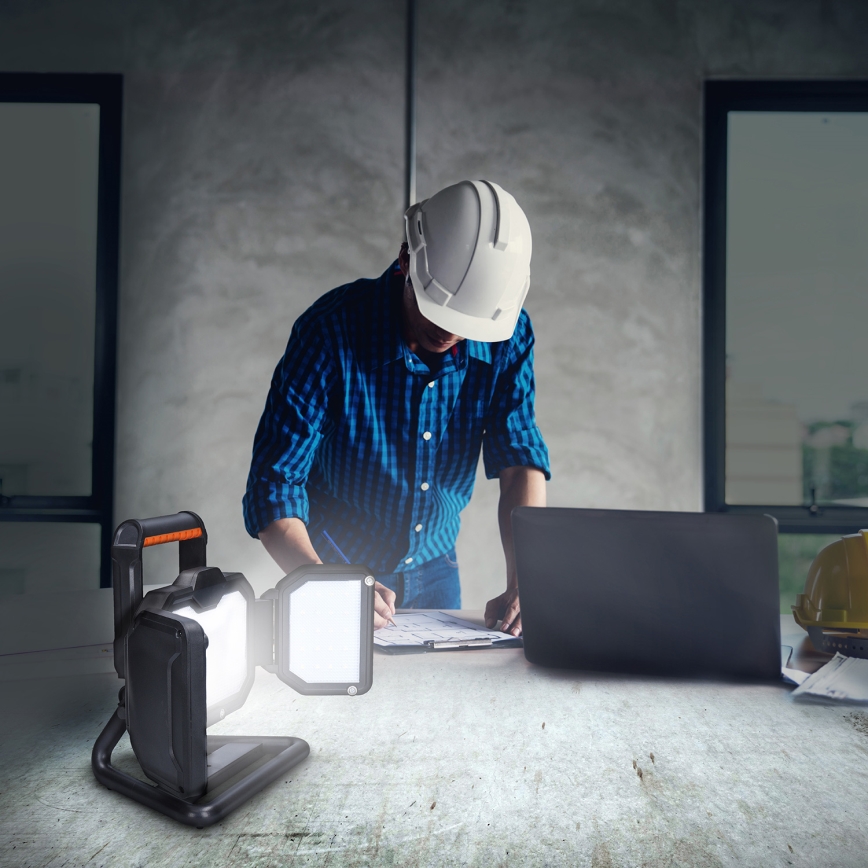 LED Dimmable επαναφορτιζόμενος προβολέας LED/30W/6600 mAh 4000K IP54