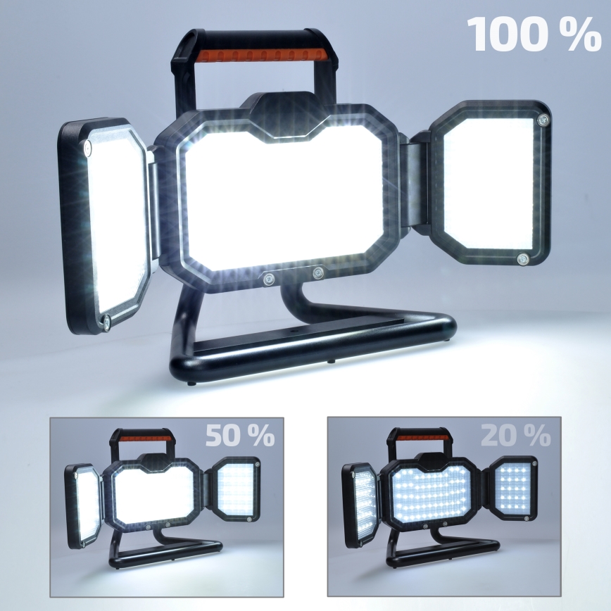 LED Dimmable επαναφορτιζόμενος προβολέας LED/30W/6600 mAh 4000K IP54