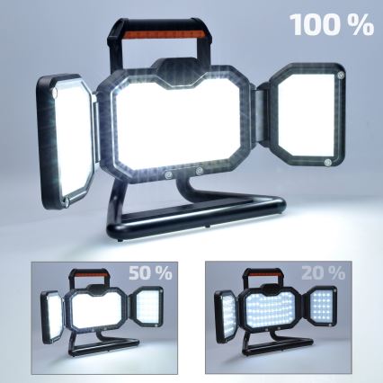 LED Dimmable επαναφορτιζόμενος προβολέας LED/50W/12000 mAh 4000K IP54