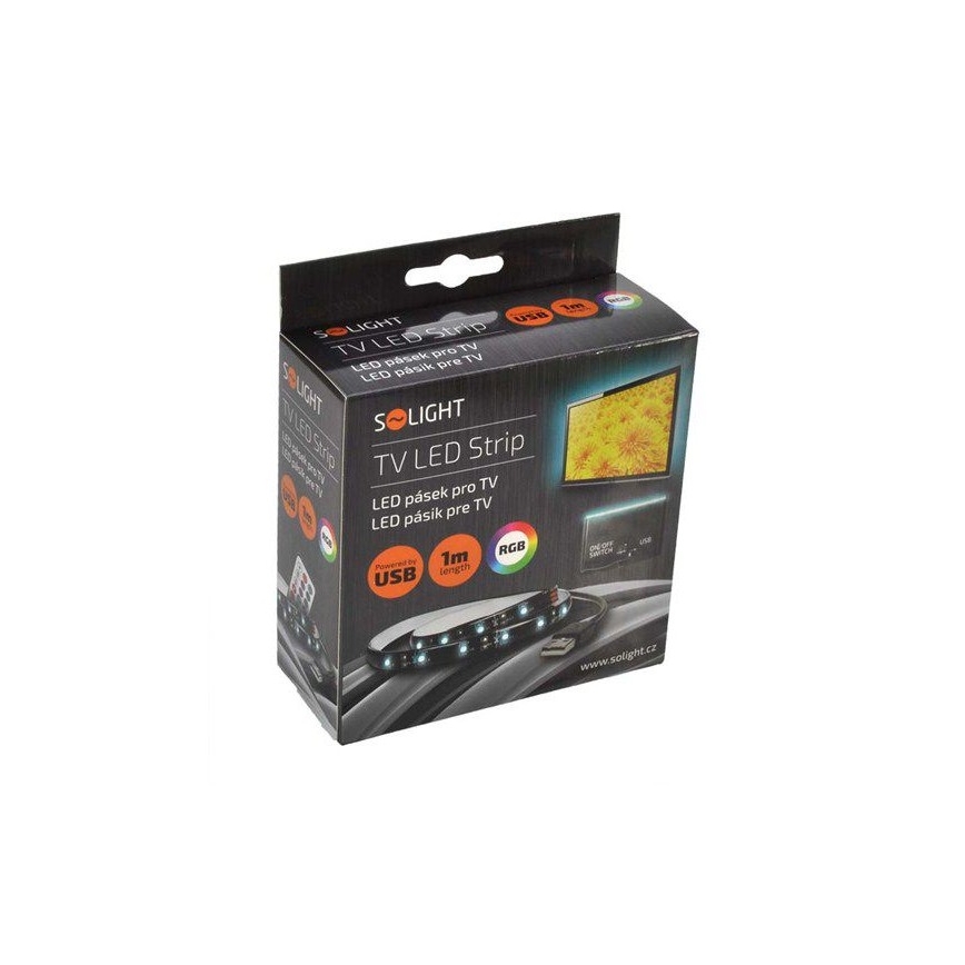 ΣΕΤ 2x Ταινία LED RGB για TV με τηλεχειριστήριο IP65 LED/USB 50cm