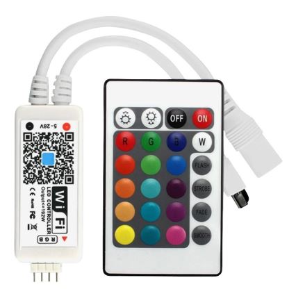 LED RGB Dimmable ταινία LED/20W/230V 5m IP65 Tuya + RC