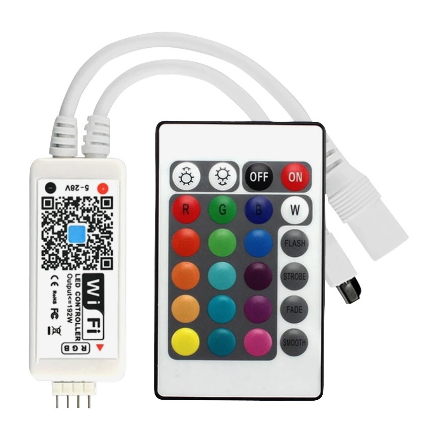 LED RGB Dimmable ταινία LED/20W/230V 5m IP65 Tuya + RC