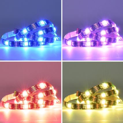 LED RGB Ρυθμιζόμενη λωρίδα για TV LED/6W/5V Wi-Fi Tuya + τηλεχειριστήριο 0,5m