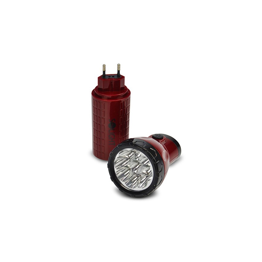 Επαναφορτιζόμενος φακός LED 9xLED/4V 800mAh plug-in