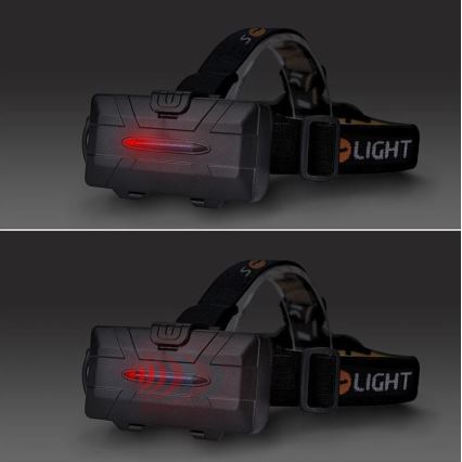 Επαναφορτιζόμενος φακός κεφαλής LED LED/USB 2200mAh IP44