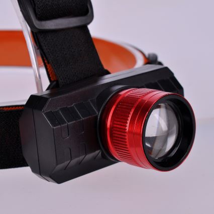 LED Επαναφορτιζόμενος Φακός Κεφαλής LED/3W/USB 1200mAh IP44