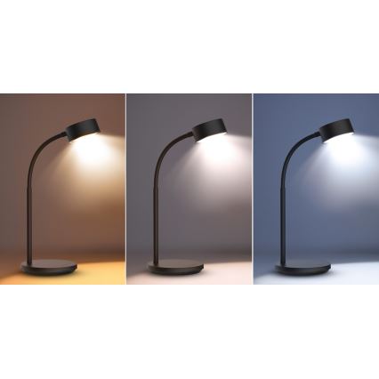 Επιτραπέζια λάμπα αφής dimming LED LED/4,5W/5V 3000/4000/6500K μαύρο