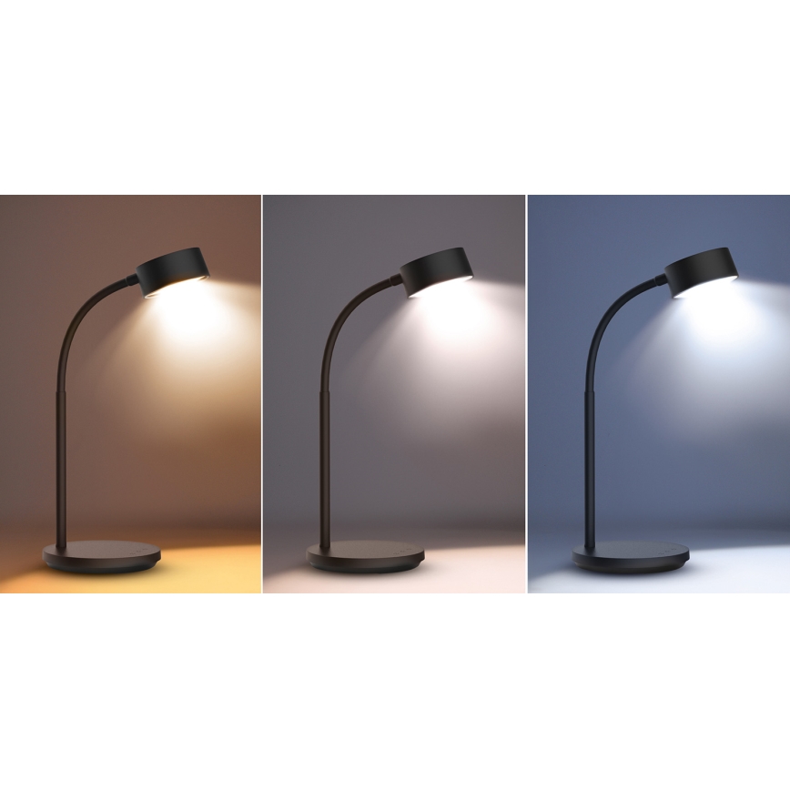Επιτραπέζια λάμπα αφής dimming LED LED/4,5W/5V 3000/4000/6500K μαύρο