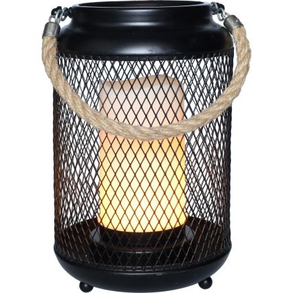 LED Διακοσμητική επιτραπέζια λάμπα LED/3xAA μαύρο