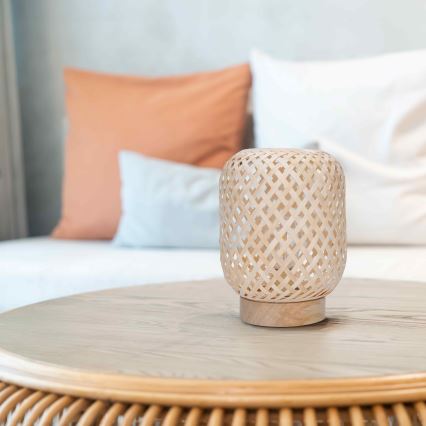 LED Διακοσμητικό επιτραπέζιο φωτιστικό BOHO LED/2xAAA rattan