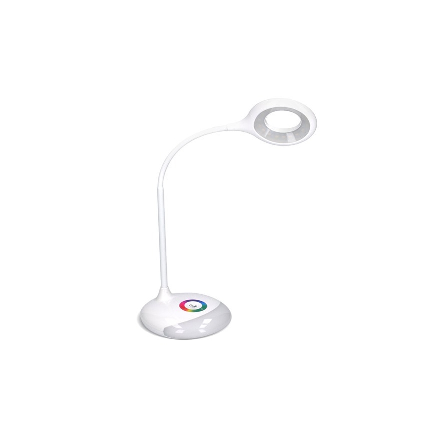 LED RGB Επιτραπέζιο φωτιστικό με ρυθμιζόμενη ένταση, επαναφορτιζόμενο LED/5W/5V 1800 mAh