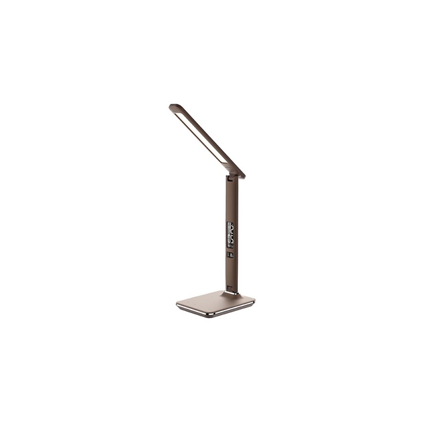 Eπιτραπέζια λάμπα dimmer LED με οθόνη LED/9W/230V καφέ