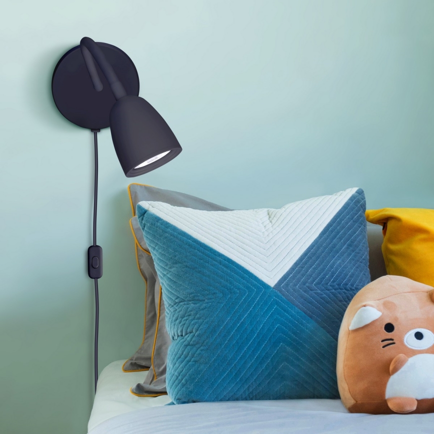 LED Dimming τοίχου μικρό φωτιστικό LED/4W/230V μαύρο