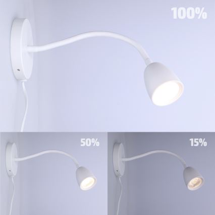 LED Ρυθμιζόμενο φωτιστικό τοίχου LED/4W/230V
