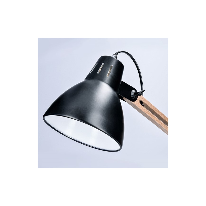 Eπιτραπέζια λάμπα FALUN 1xE27/25W/230V μαύρο/δρυς