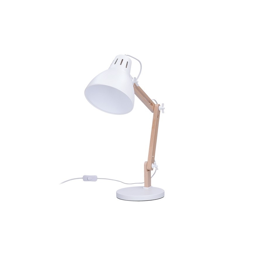 Eπιτραπέζια λάμπα FALUN 1xE27/25W/230V λευκό/δρυς