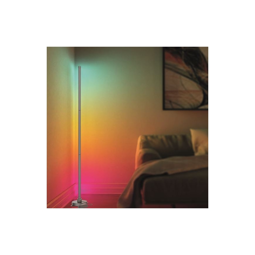 LED RGB Dimmable λάμπα δαπέδου RAINBOW LED/18W/230V Wi-Fi Tuya + τηλεχειριστήριο