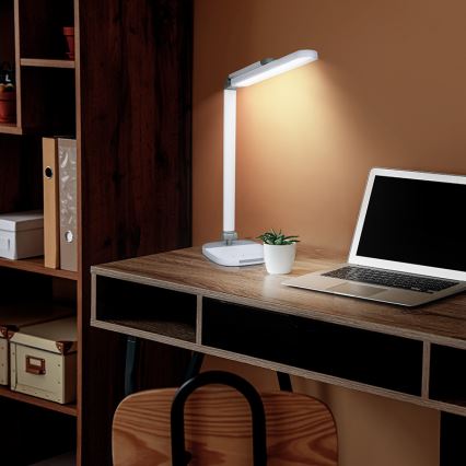 LED Dimmable επιτραπέζιο φωτιστικό αφής με νυχτερινό φωτισμό LED/10W/5V 3000/4000/5000K λευκό