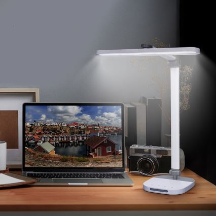 LED Dimmable επιτραπέζιο φωτιστικό αφής με νυχτερινό φωτισμό LED/10W/5V 3000/4000/5000K λευκό